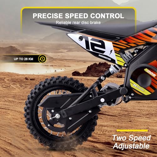 MotoTec 36v 1000w Electric Dirt Bike Orange A2866