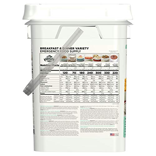 Augason Farms Breakfast and Dinner Variety Pail Emergency Food Supply 4 Gallon U2237