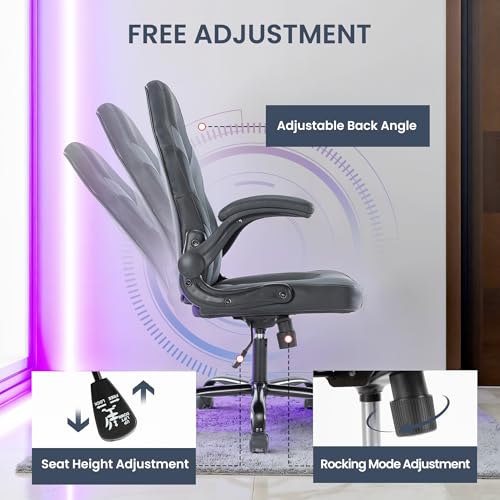 Gaming Chair with Footrest, Lumbar Support, Red/Black M9231