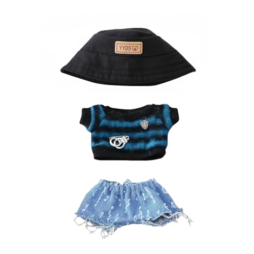 17cm Doll Clothes Set, 5 Pieces Casual Outfit for 6.7in Dolls G33820