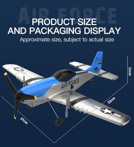 RC Airplane 3 Channel Ready to Fly with 6-Axis Gyro for Kids Beginners V2168