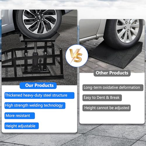 2PCS 5T Hydraulic Car Ramps, Heavy Duty Portable Vehicle Lift for Garage L579958