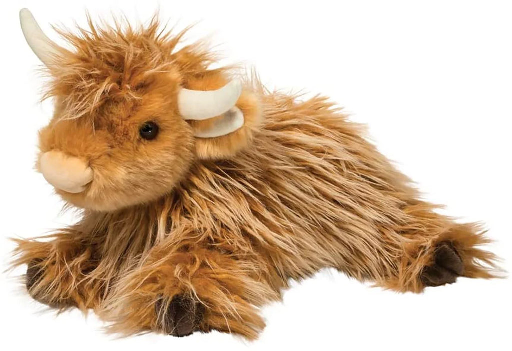 Douglas Toys Wallace Scottish Highland Cow, 15" Plush Toy Stuffed Animal
