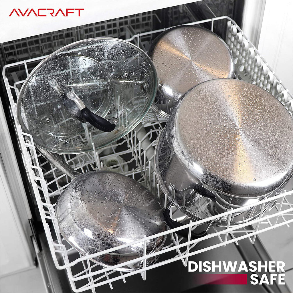 AVACRAFT 18/10 Stainless Steel Cookware Set 10-Piece L25723