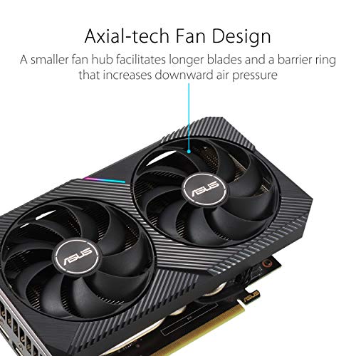 ASUS Dual NVIDIA GeForce RTX 3060 OC Edition Gaming Graphics Card, 12GB GDDR6 G489756