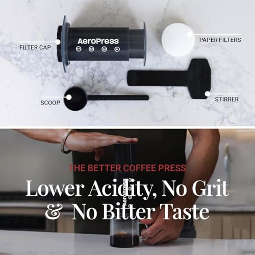 AeroPress Original Coffee Press – 3-in-1 Portable Coffee Maker for Travel S81656