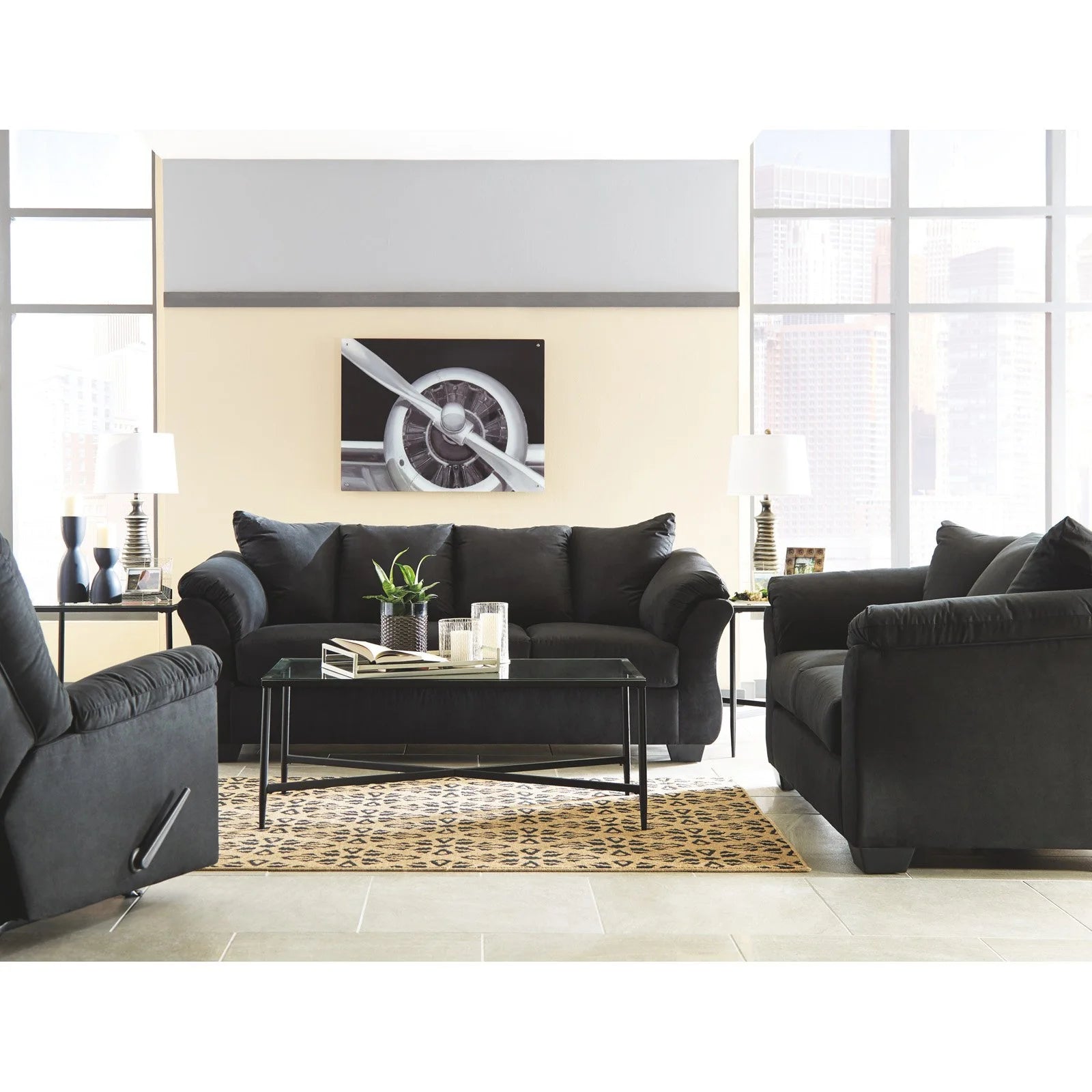 Signature Design by Ashley Darcy Loveseat Blue D291