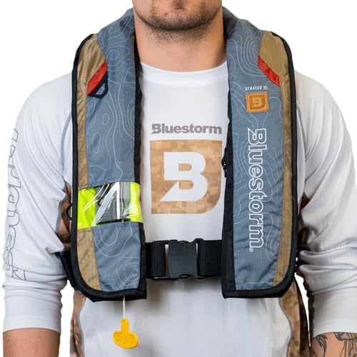 BLUESTORM Stratus 35 Inflatable Life Jacket PFD for Adults, USCG Approved K83495
