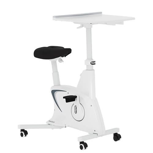 FLEXISPOT V9 3-in-1 Exercise Bike, Under Desk Bike, Indoor Cycling, 350LBS Capacity, White X192