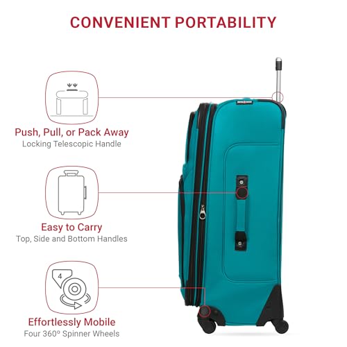 SwissGear Sion Softside Expandable Roller Luggage 3 Piece Set N784870