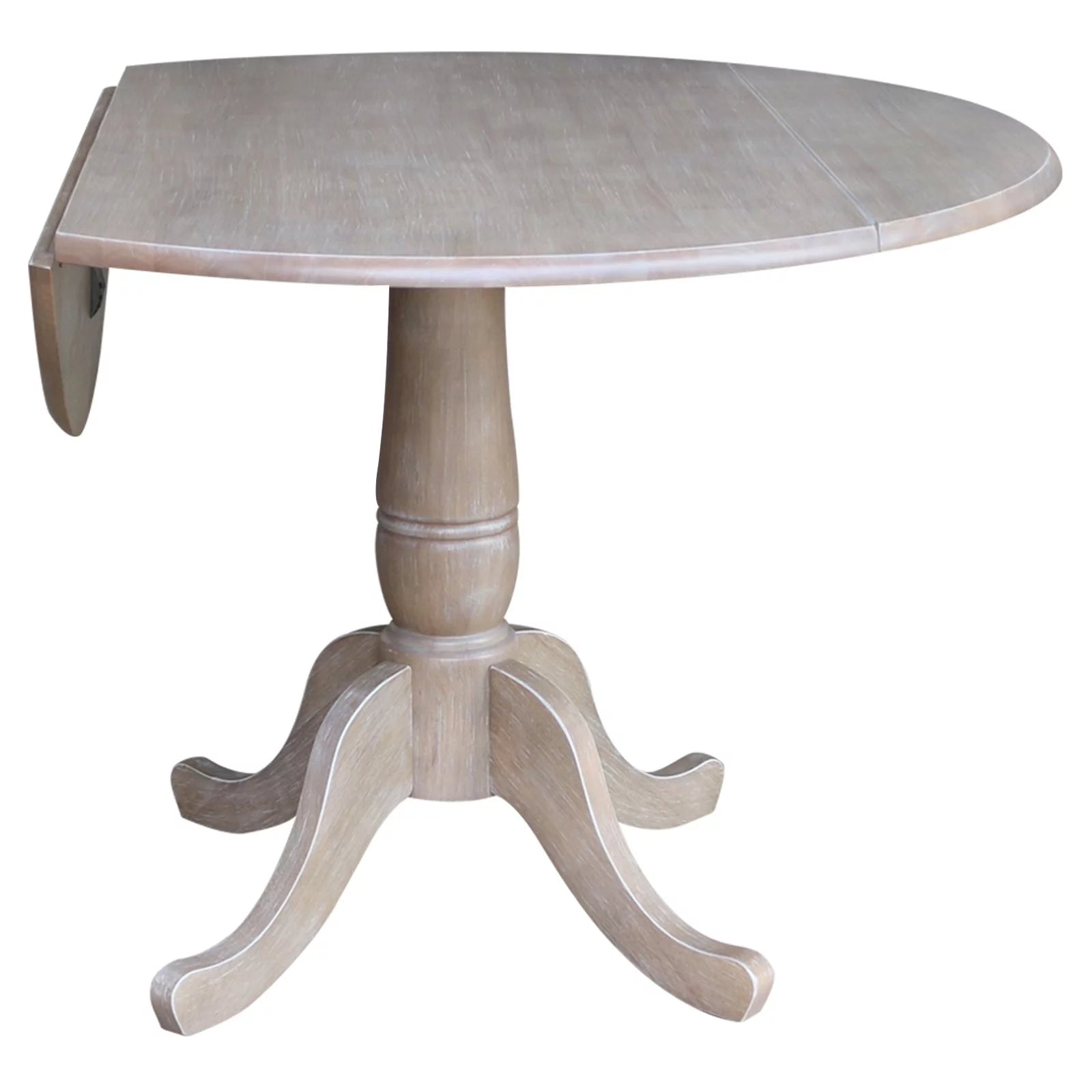 42" Round Dual Drop Leaf Pedestal Table Q199208