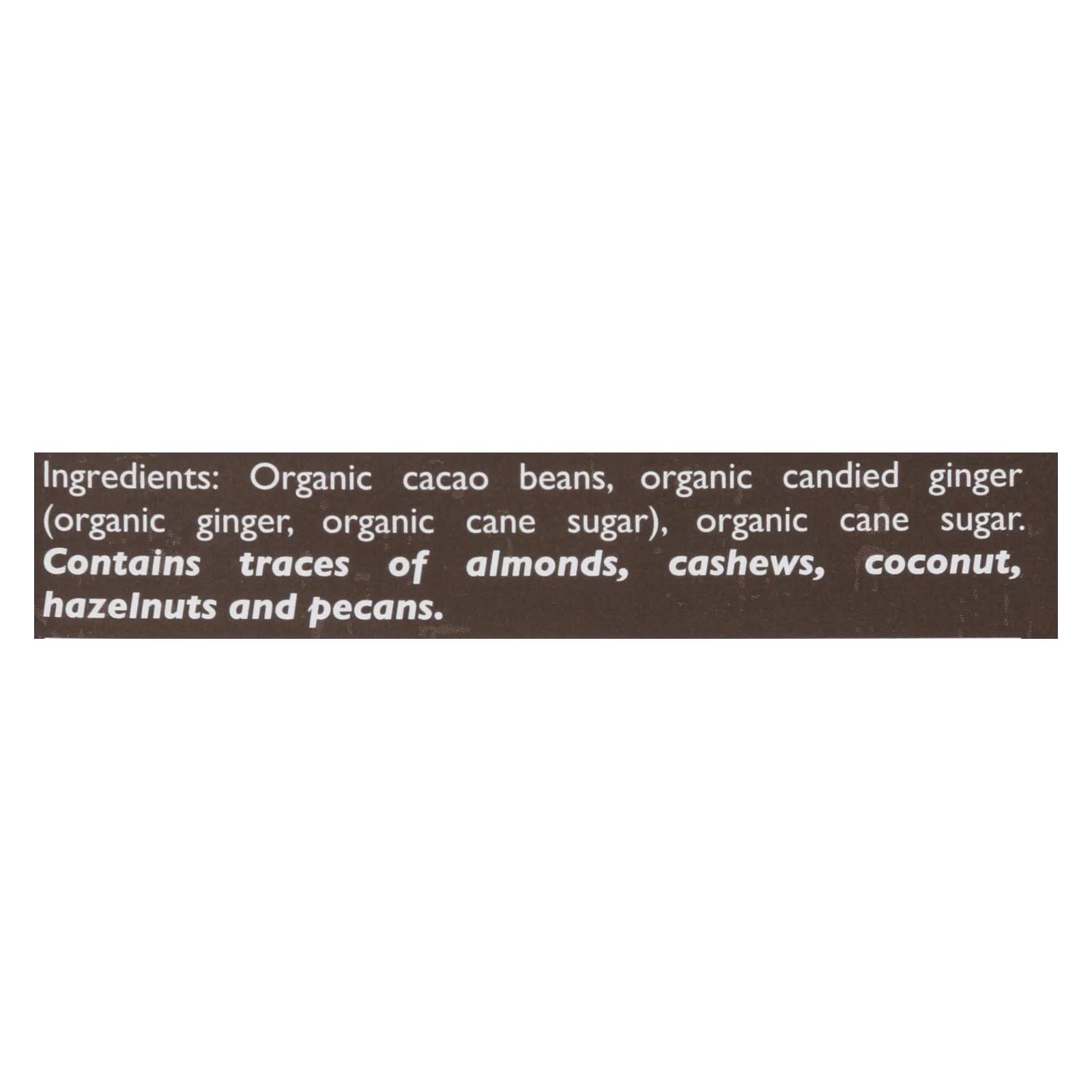 Taza Chocolate Wckd Dark Ginger 95% Bar 2.5 oz D728