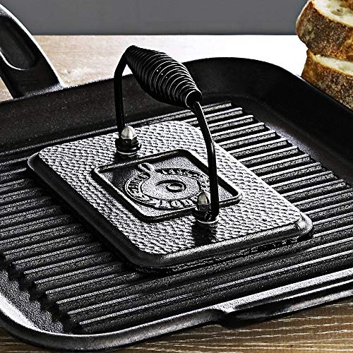 Lodge Reversible Cast Iron Grill/Griddle, 9.5 x 16.75 Inch, Pre-Seasoned U26188