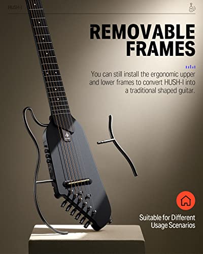 Donner HUSH I Travel Acoustic-Electric Guitar with Gig Bag G948