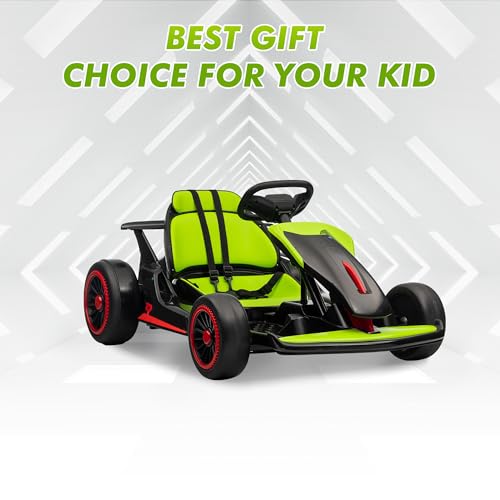 24V Electric Go Kart Drifting Ride On Car for Kids 6-12 Years Old T574114
