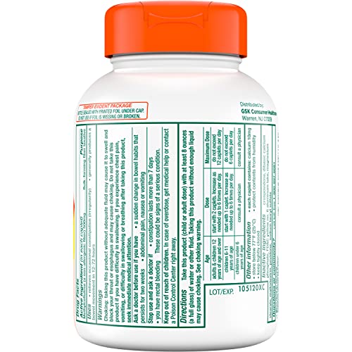 Citrucel Fiber Therapy Caplets, Methylcellulose, 180 Count V38963