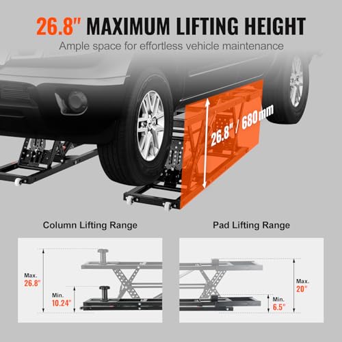 VEVOR Portable Car Lift 7000 LBS Capacity Heavy-Duty Carbon Steel Truck Lift F2851