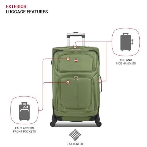 SwissGear Sion Softside Expandable Roller Luggage 3 Piece Set N784870