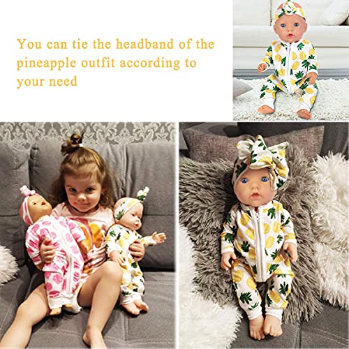 Ecore Fun 5 Sets Baby Doll Clothes and Headbands for 14-16 Inch Dolls R1250