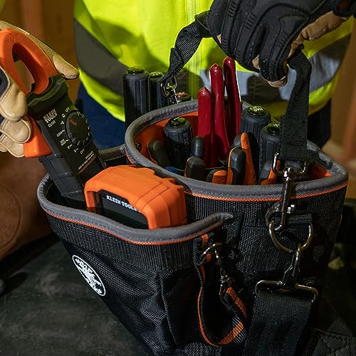 Klein Tools 55419SP-14 Tool Bag with Shoulder Strap, 14 Pockets O8402