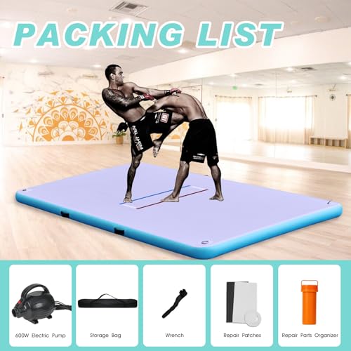 Inflatable Wrestling Mat for Adults & Kids with Air Pump, Portable MMA Training Mat Z465
