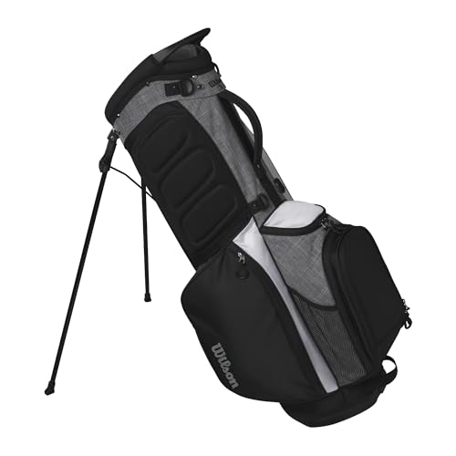 Wilson Feather Golf Cart Bag - Black/Grey/Red V219140