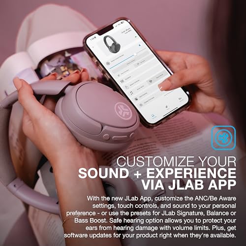 JLab JBuds Lux ANC Wireless Headphones, Sage, Over-Ear Bluetooth M35854
