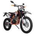 X-PRO Templar 250cc Zongshen Brand Engine Dirt Bike with All Lights and 5-Speed Manual Transmission, Electric/Kick Start! Big 21"/18" Wheels! (Orange, Factory Package)