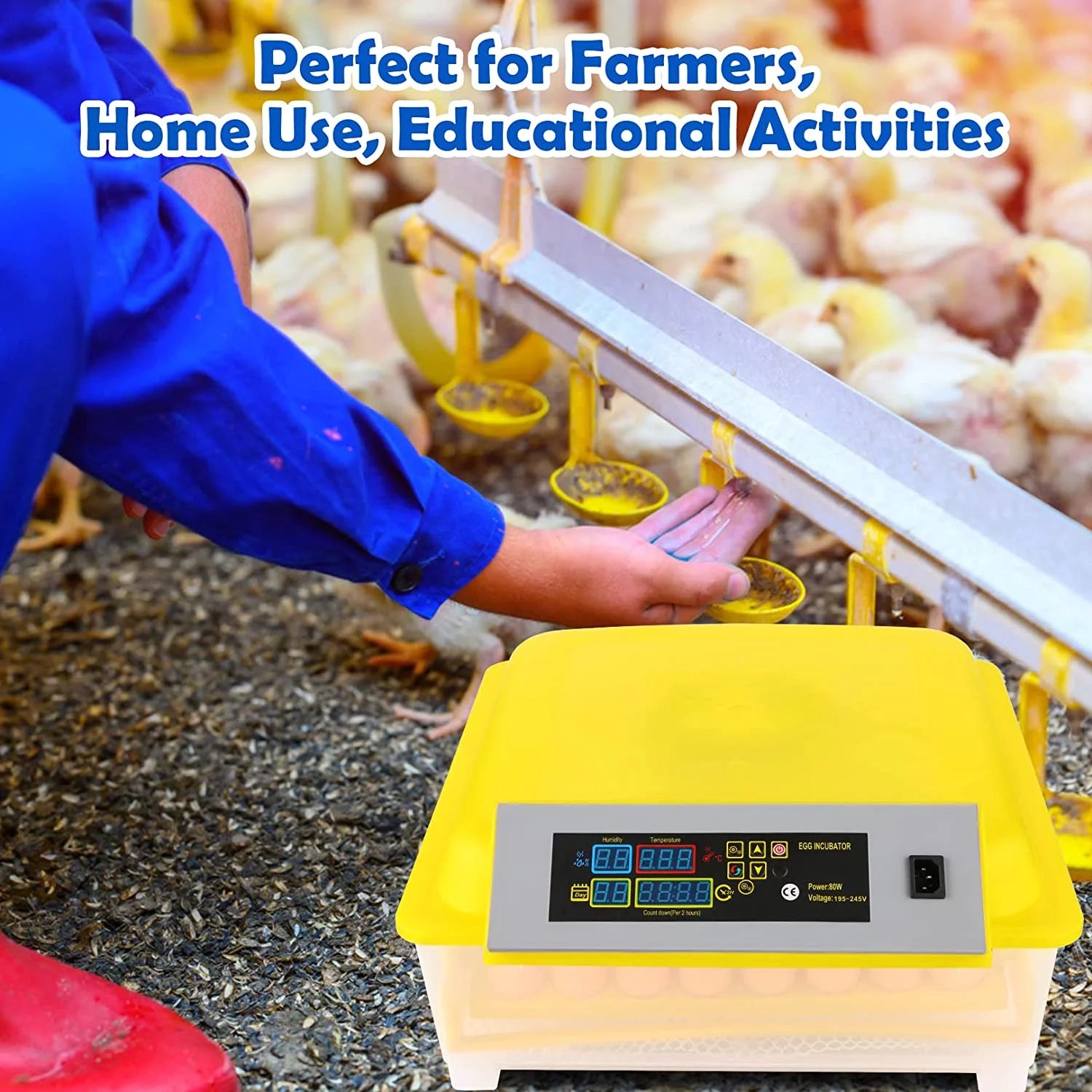 48 Egg Automatic Incubator with Temperature Control and Egg Turning U72330