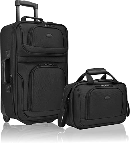 U.S. Traveler Rio Expandable Carry-on Luggage, Orange R95197