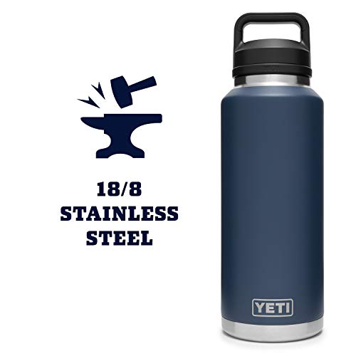 YETI Rambler 46 oz Bottle, Vacuum Insulated, Stainless Steel with Chug Cap P841780