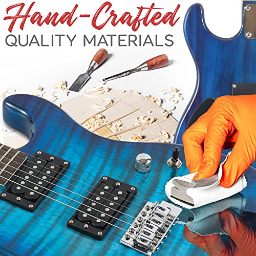 Pyle Electric Guitar Kit with Amp, 39" Blue M5028