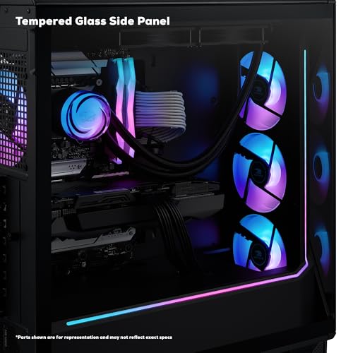 iBUYPOWER Slate MESH Gaming PC Desktop, Intel Core i7 14700F, RTX 5070 12GB, 32GB DDR5, 1TB SSD, Windows 11 R3502