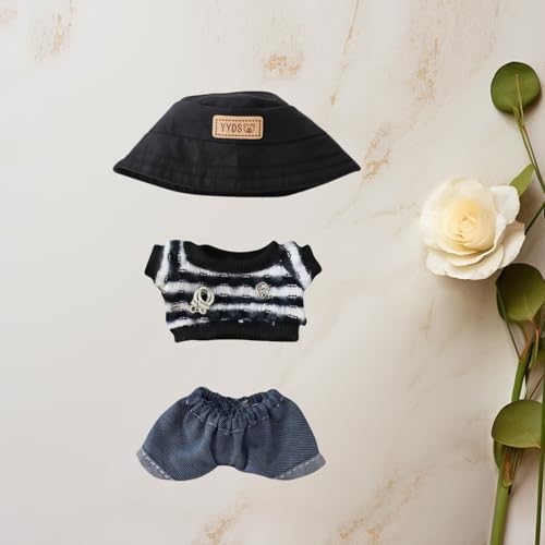 17cm Doll Clothes Set, 5 Pieces Casual Outfit for 6.7in Dolls G33820