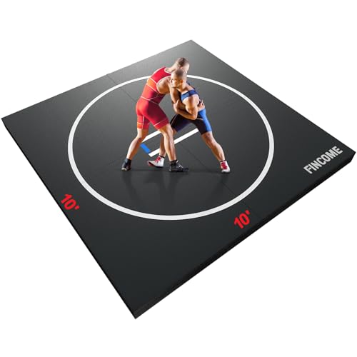 10' x 10' Black Wrestling Mat for BJJ MMA Training C811557