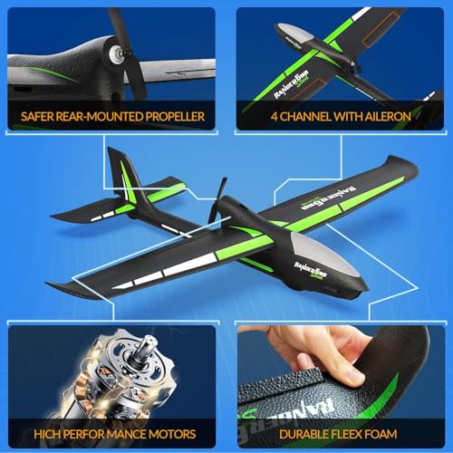VOLANTEXRC Ranger600 Stunt RC Plane, 4CH Remote Control Glider, 6-Axis Gyro, RTF T721331