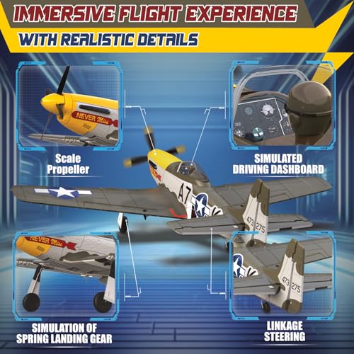 LEAMBE Remote Control Aircraft Plane with 3 Modes for Adults & Kids G436699