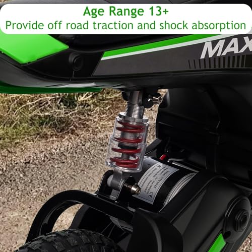 24V 350W Kids Electric Dirt Bike, 3-Speed, Off-Road Ride-On Motorcycle S465