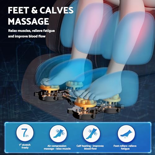 Zero Gravity Full Body Massage Chair with Shiatsu Recliner and 14 Massage Points F709903