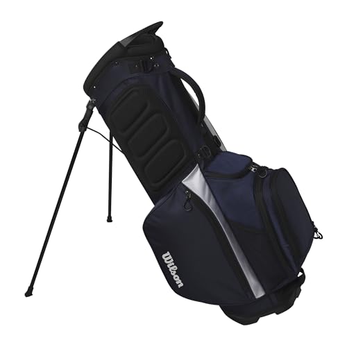 Wilson Feather Golf Cart Bag - Black/Grey/Red V219140