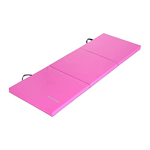 BalanceFrom Folding Gymnastics Mat, Thick Yoga & Workout Pad, Blue S867369