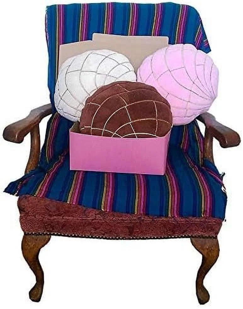 Xochixo Pan Dulce Concha Plush Pillow Strawberry Z75233