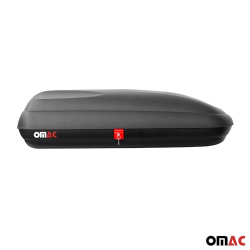 OMAC Car Rooftop Cargo Box 11.3 Cubic Feet Carbon Fiber Textured U552