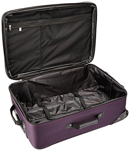 Rockland Journey Softside Upright Luggage Set, Expandable, 4-Piece K56322