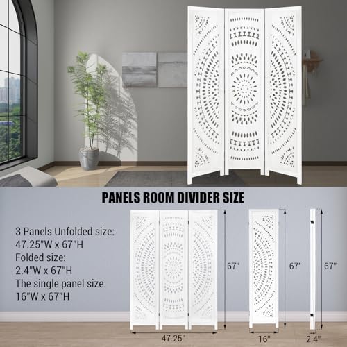 Japanese Shoji Room Divider 6 Panel Folding Wooden Screen 5.6FT I82869