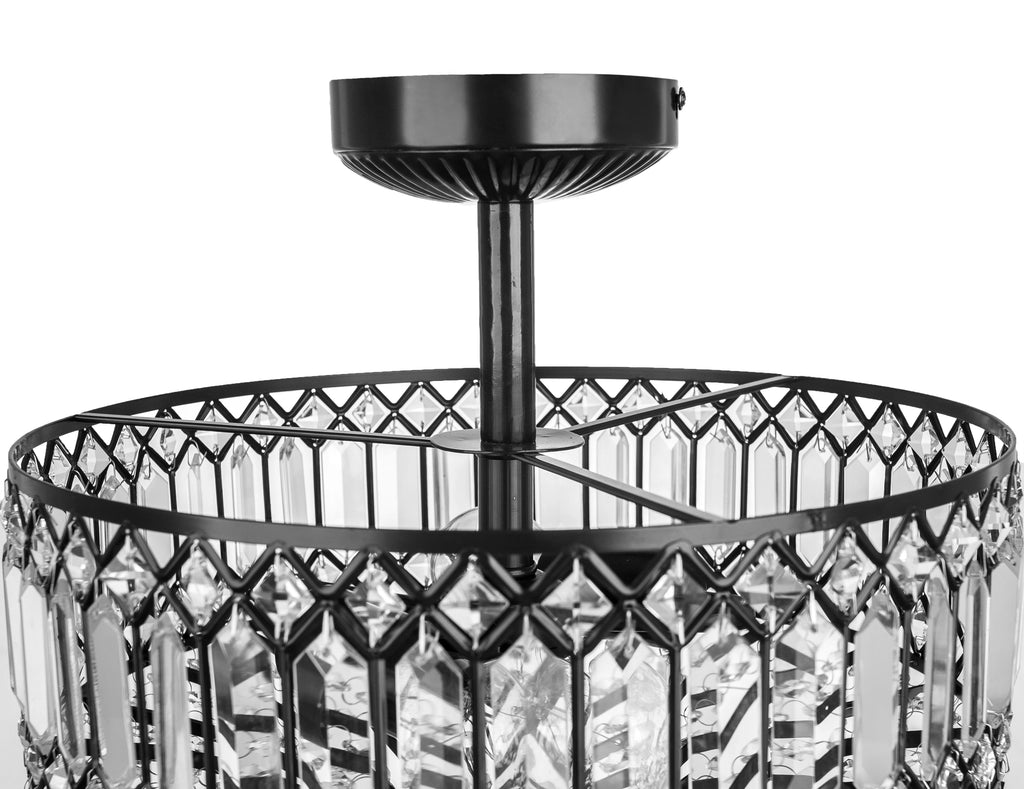 River of Goods Bejeweled 2-Light Semi-Flush Mount Ceiling Light U514