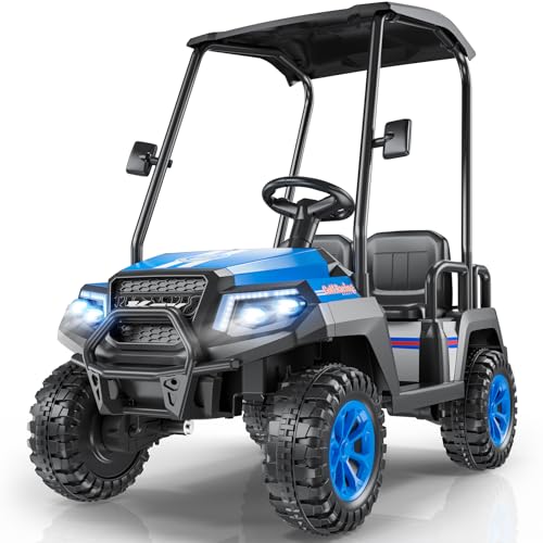 R9 24V Kids Golf Cart 4 Seats 4WD Electric Car with Remote Control L1939