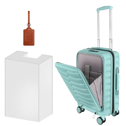 Lightweight 3-Piece Hardshell Luggage Set with Spinner Wheels & TSA Lock, Light Avocado Green B502471