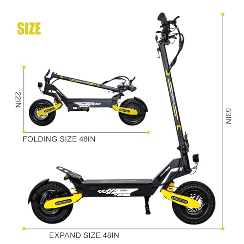 Electric Scooter for Adults, 1200W Motor, 31 MPH, 11" Off-Road Tires Z5824