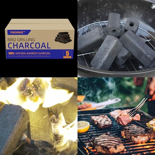All Natural Bamboo Lump Charcoal for Grilling & Smoking, 10 lb A639807